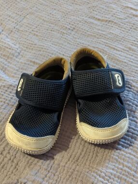 Kids Navy Mesh Shoes